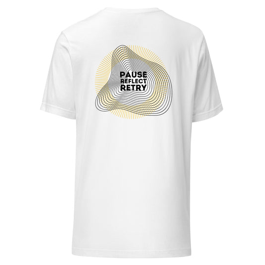 NO Vilify Pause Reflect Retry Tee