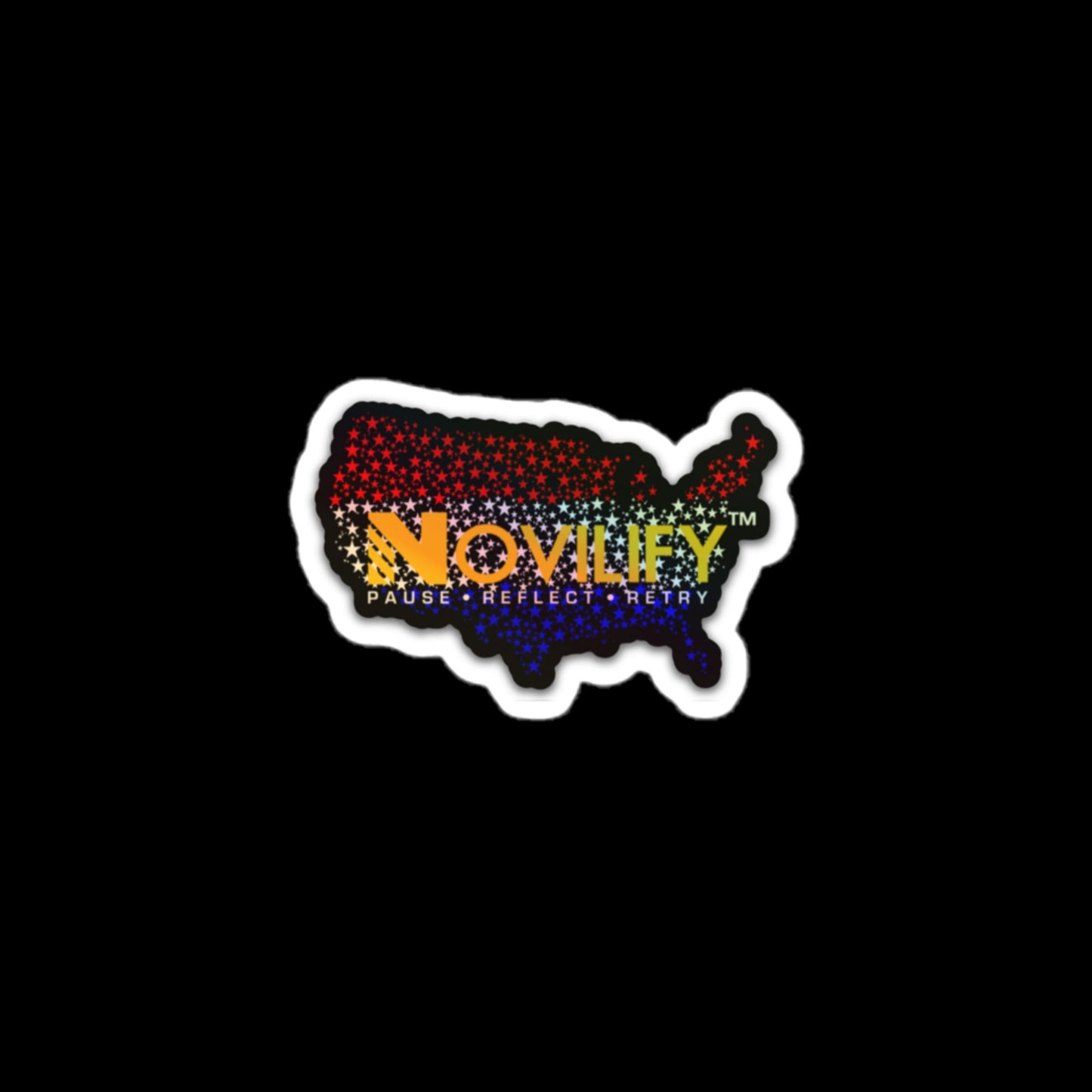 Patriotic USA Novilify Sticker